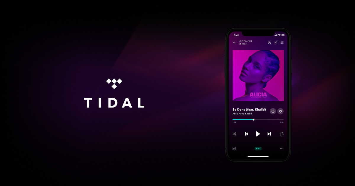 سرویس استریم موسیقی TIDAL (تایدال)